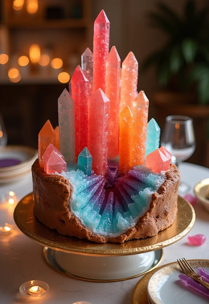 10 Trend Cake Designs That Will Make You the Star of Every Party! - 2. Geode Cake