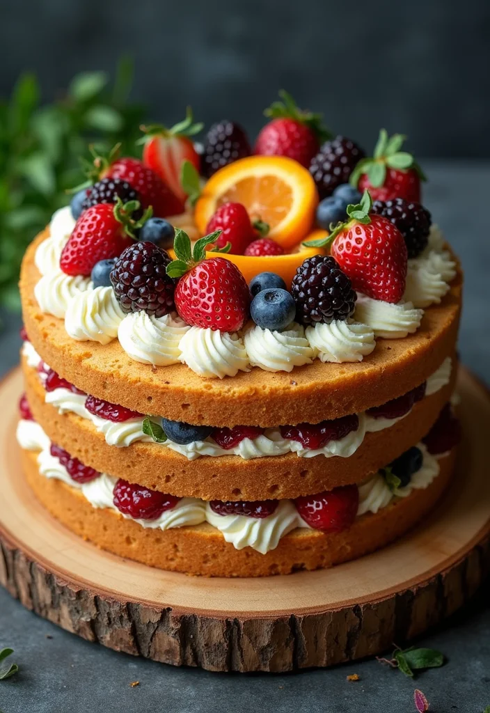 10 Trend Cake Designs That Will Make You the Star of Every Party! - 4. Naked Cake