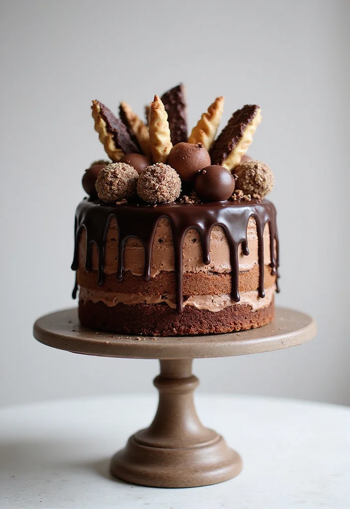 10 Trend Cake Designs That Will Make You the Star of Every Party! - 7. Chocolate Explosion Cake