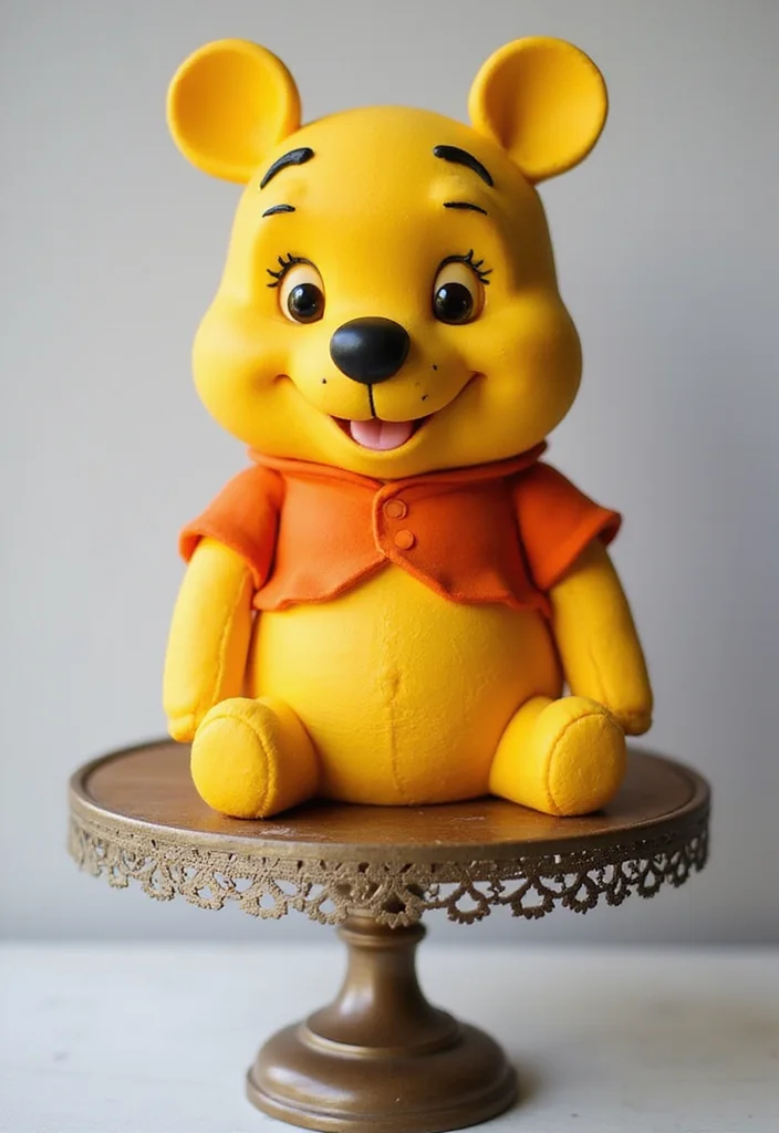 11 Creative Winnie the Pooh Cake Ideas That Will Make You the Star Baker! - 4. Pooh Bear 3D Cake