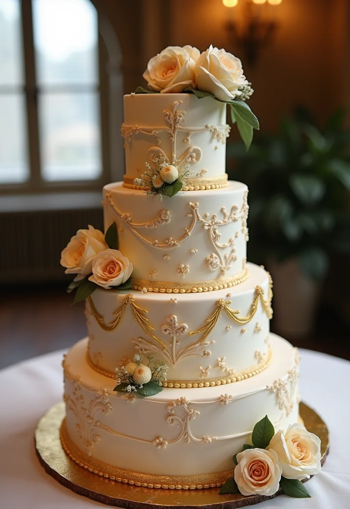 11 Rustic Wedding Cake Structures That Are Pure Perfection (You Won't Believe #6!) - 7. The Antique Charm