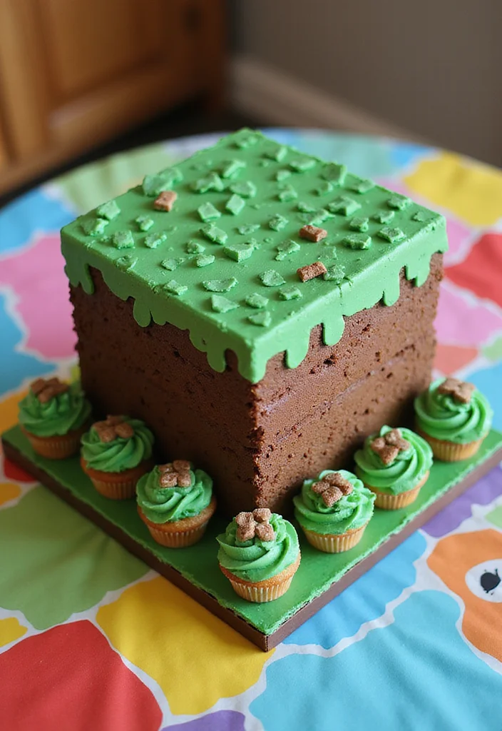 12 Amazing Minecraft Cake Ideas for the Ultimate Kids' Birthday Bash! - 10. Functional Block Cake