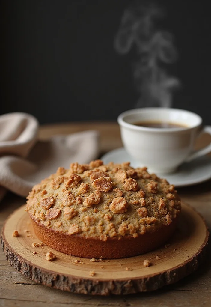 13 Delectable Vegan Cycling Cakes That Even Non-Vegans Will Adore (You Have to Try #5!) - 12. Coffee Cake with Crumb Topping