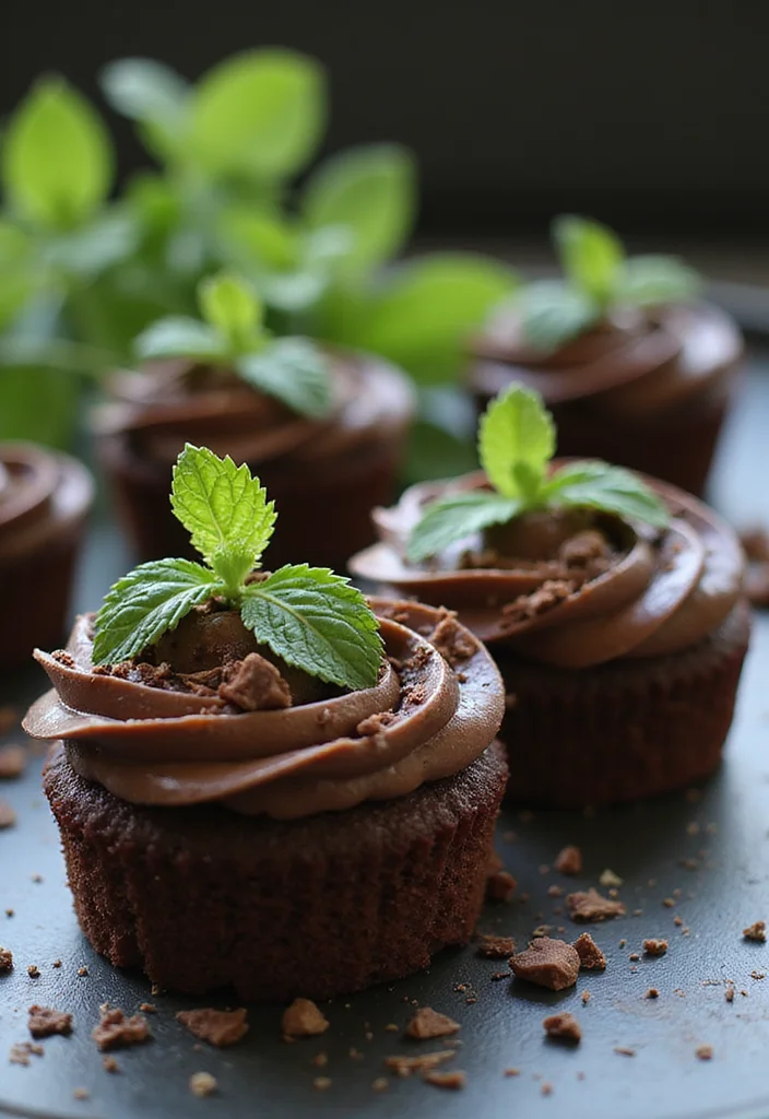 13 Mini Cake Ideas for Parties That Will Steal the Show! - 10. Chocolate Mint Mini Cakes