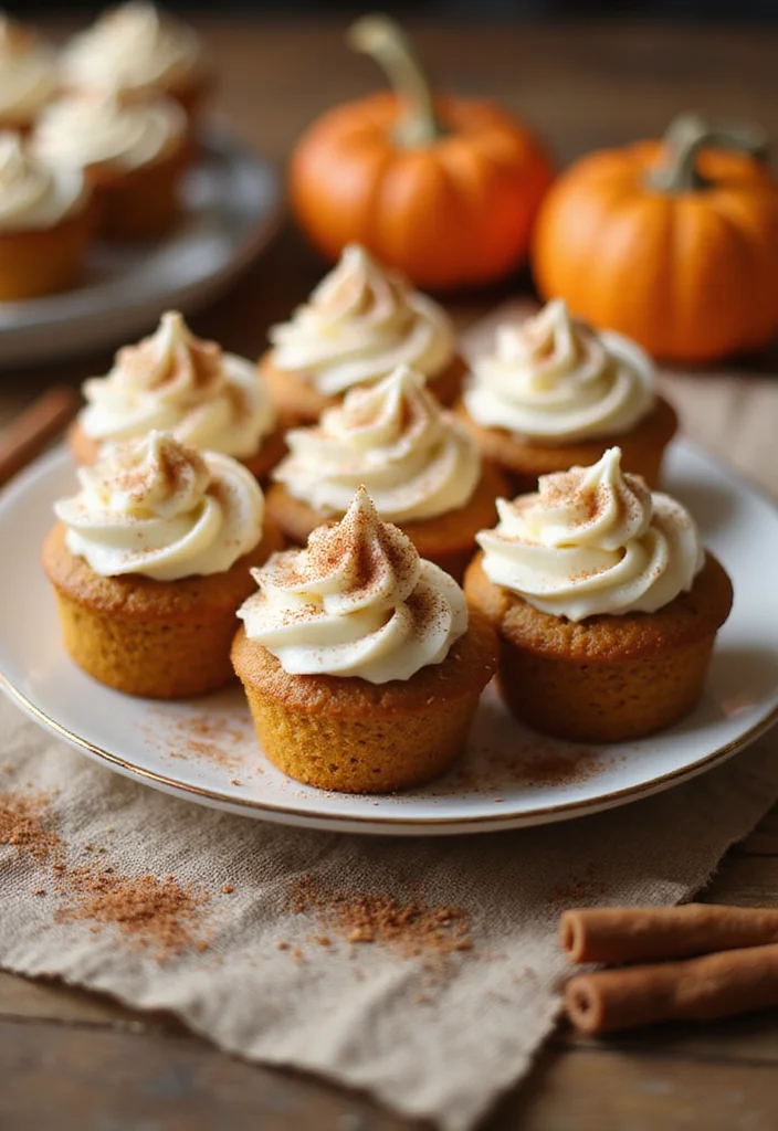 13 Mini Cake Ideas for Parties That Will Steal the Show! - 13. Pumpkin Spice Mini Cakes