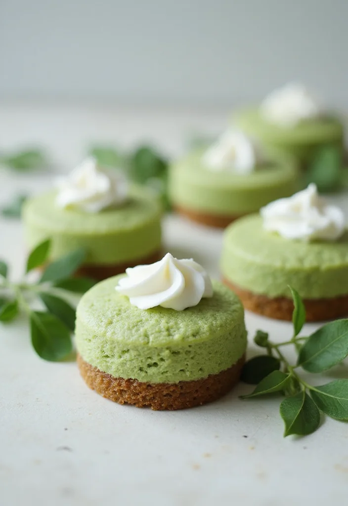 13 Mini Cake Ideas for Parties That Will Steal the Show! - 6. Matcha Green Tea Mini Cakes