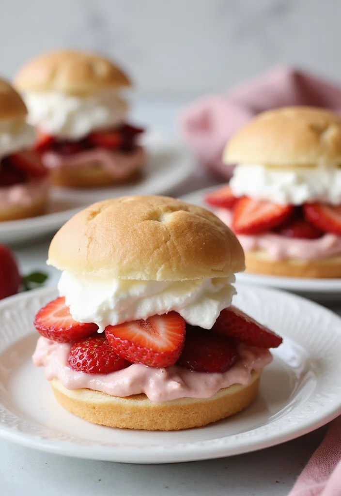 13 Mini Cake Ideas for Parties That Will Steal the Show! - 8. Strawberry Shortcake Mini Cakes