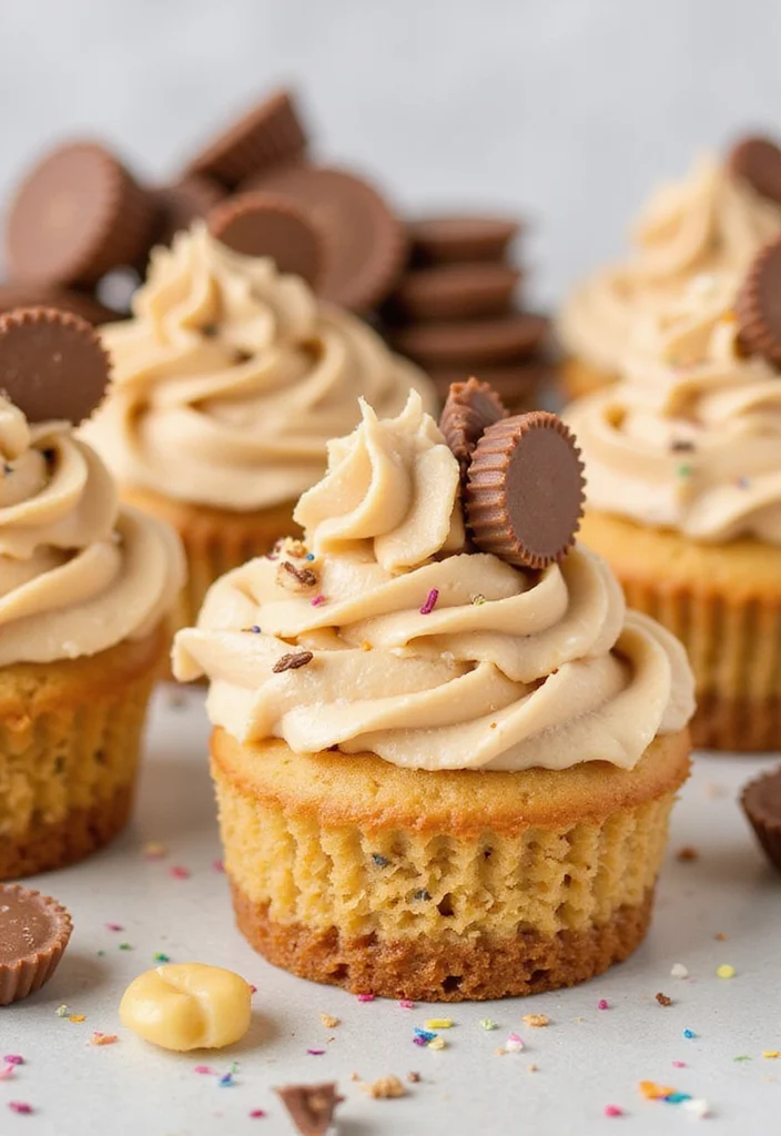 13 Mini Cake Ideas for Parties That Will Steal the Show! - 9. Peanut Butter Cup Mini Cakes