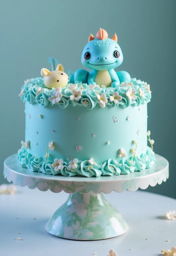 14 Homemade Pokémon Cake Ideas with Step-by-Step Tutorials You Can't Miss! - 10. Lapras Cake