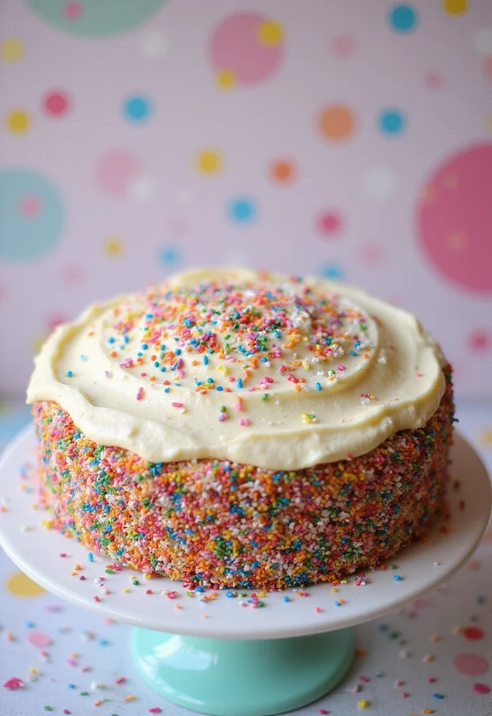 14 Trendy Civil Wedding Cake Flavors You Need to Try (Your Guests Will Rave About #3!) - 10. Funfetti Celebration Cake