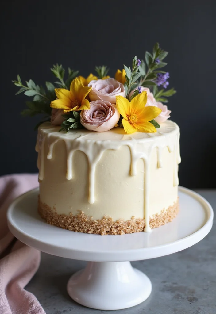 15 Gorgeous 60th Birthday Cake Designs That Are Total Show-Stoppers! - 12. Classic Vanilla Bean Cake