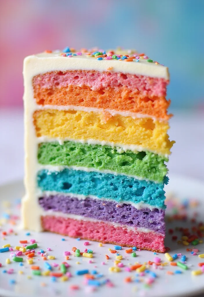 15 Stunning Birthday Cake Instagram Stories You Need to Try This Year! - 1. Rainbow Layer Cake