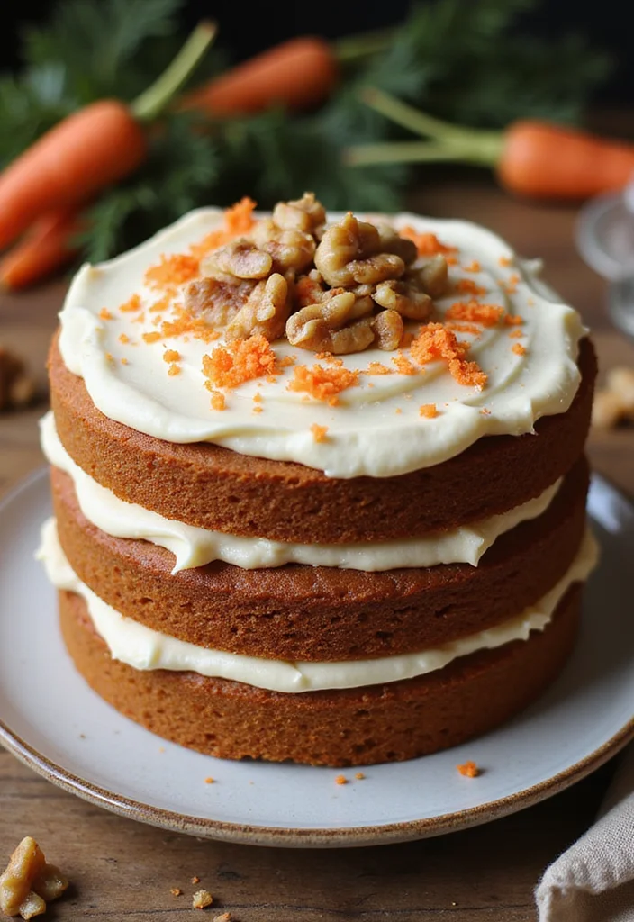 15 Unique Love Anniversary Cake Ideas That Will Leave You and Your Partner Speechless! - 10. Carrot Cake with Cream Cheese Frosting