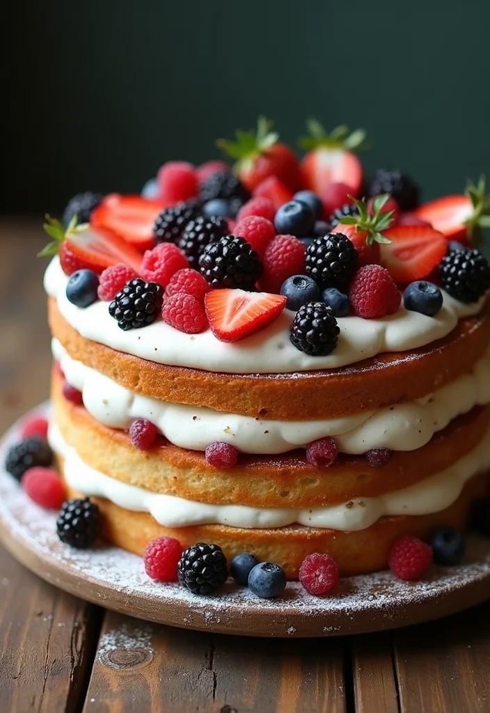 15 Unique Love Anniversary Cake Ideas That Will Leave You and Your Partner Speechless! - 6. Naked Cake with Fresh Fruits