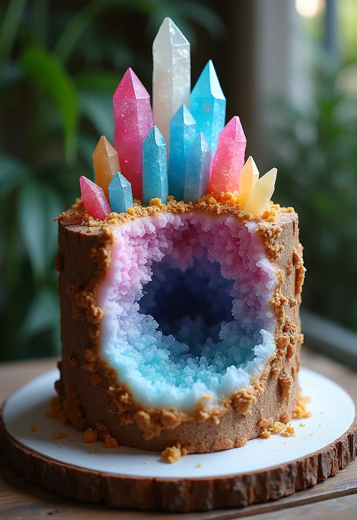 15 Unique Love Anniversary Cake Ideas That Will Leave You and Your Partner Speechless! - 7. Geode Cake