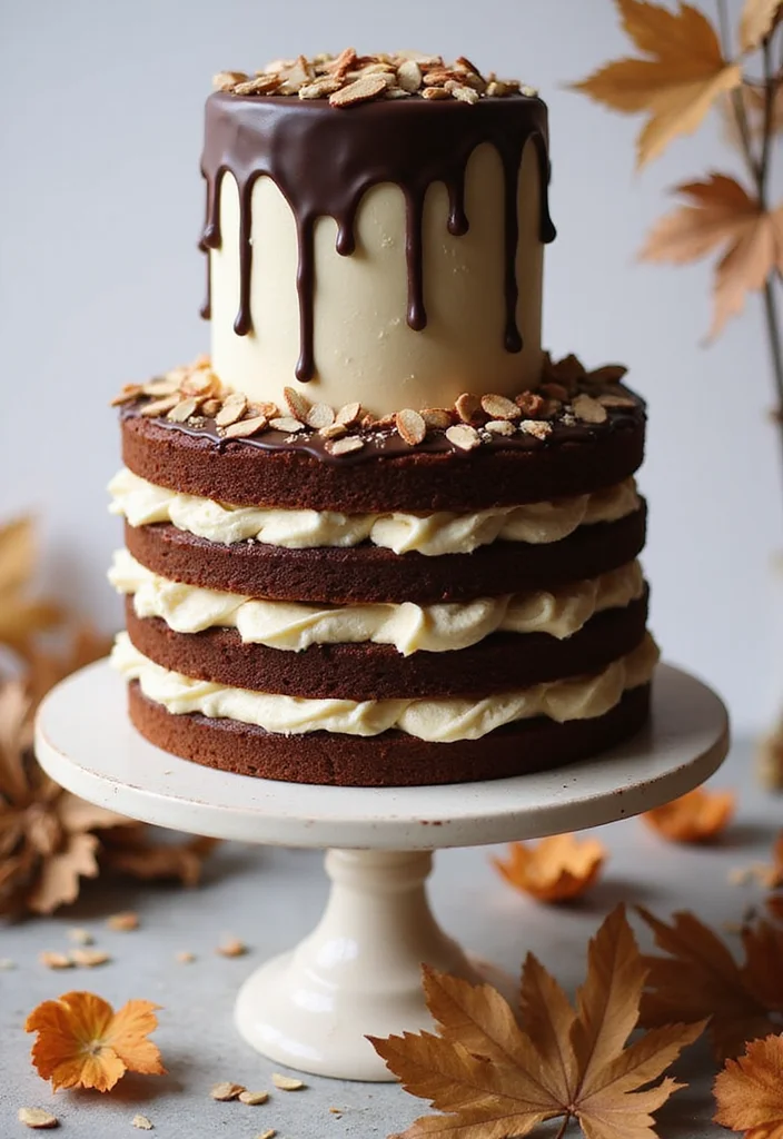 16 Fall Wedding Cake Creations You Never Knew You Needed! - 12. Almond Joyous