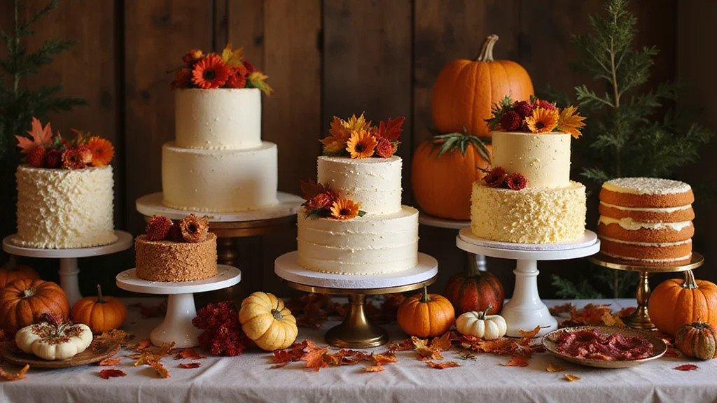 16 Fall Wedding Cake Creations You Never Knew You Needed!