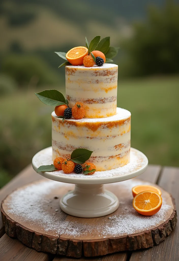 16 Orange Wedding Cake Designs Perfect for a Summer Wedding (Trust Us, #3 Is Unforgettable!) - 11. Orange Olive Oil Cake