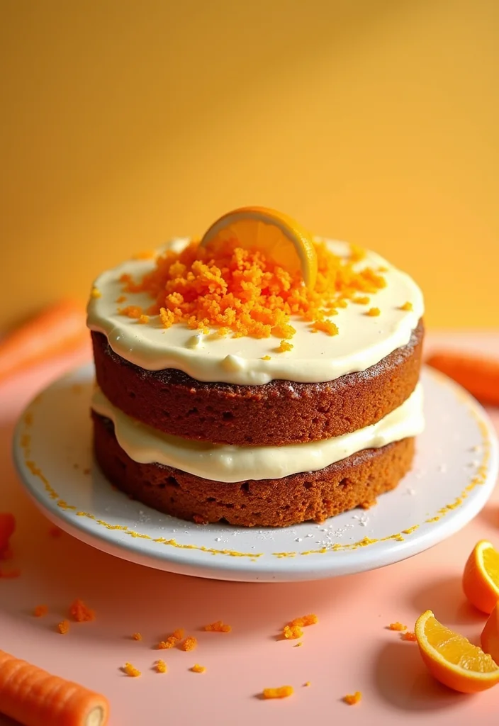 16 Orange Wedding Cake Designs Perfect for a Summer Wedding (Trust Us, #3 Is Unforgettable!) - 13. Carrot Orange Cake