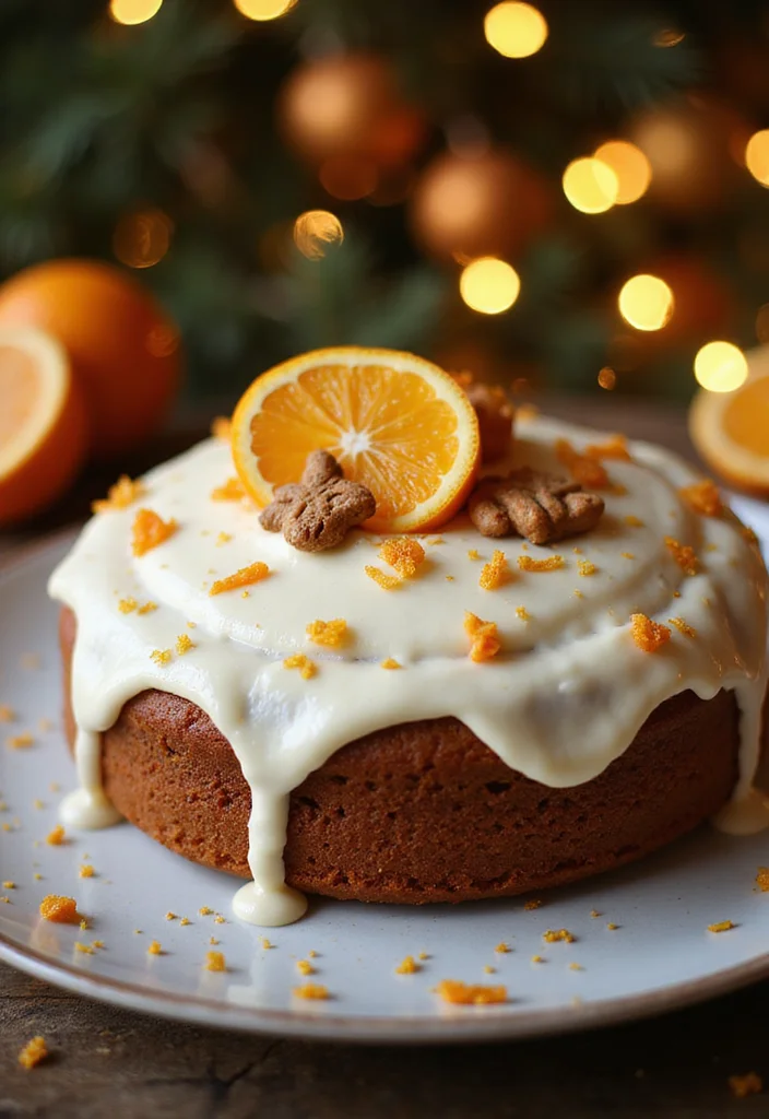 16 Orange Wedding Cake Designs Perfect for a Summer Wedding (Trust Us, #3 Is Unforgettable!) - 14. Orange Gingerbread Cake