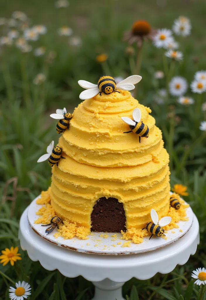 17 Stunning Gardening Cake Inspirations To Copy - 10. Beehive Cake