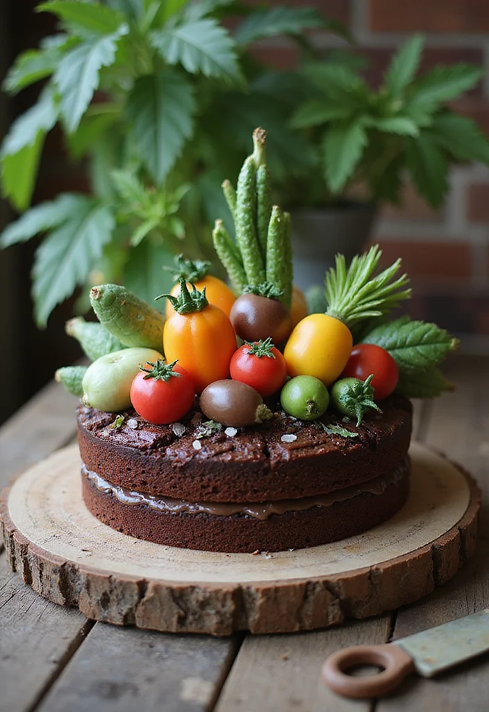 17 Stunning Gardening Cake Inspirations To Copy - 2. Vegetable Garden Cake