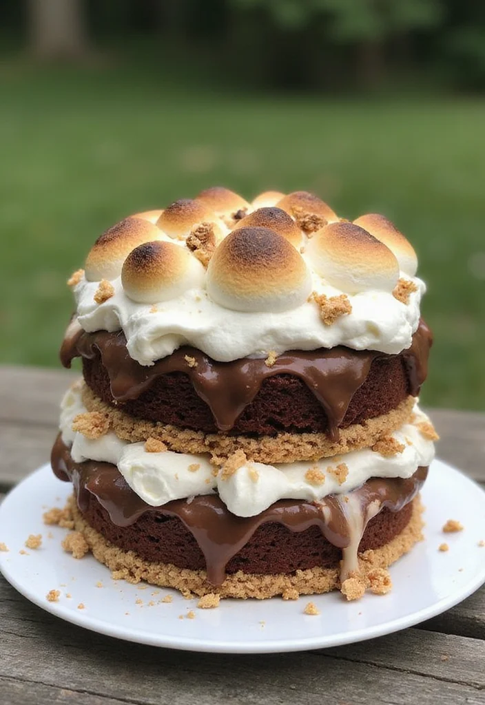 18 21 With No Kids Cake Styles Perfect For Parties - 14. S’mores Cake