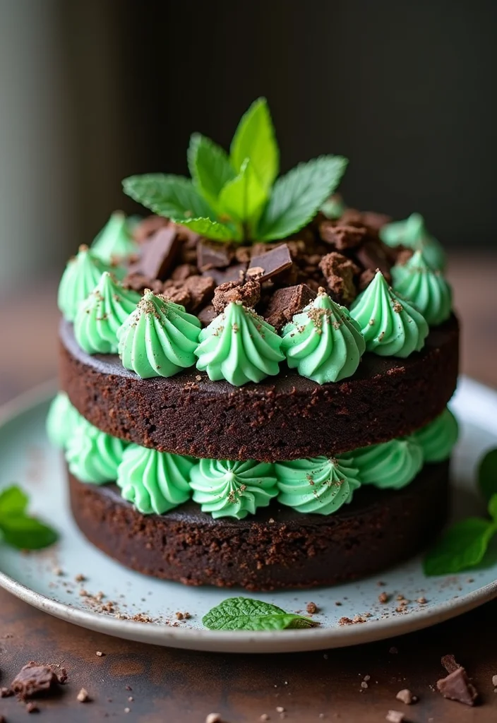 18 21 With No Kids Cake Styles Perfect For Parties - 16. Chocolate Mint Cake