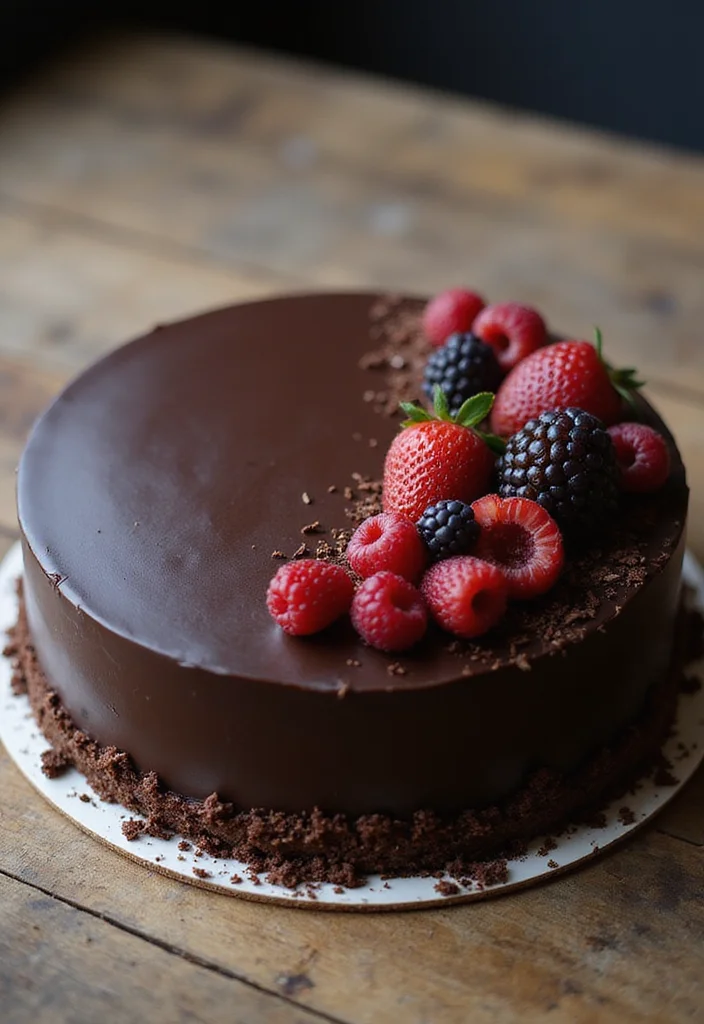 18 21 With No Kids Cake Styles Perfect For Parties - 2. Dark Chocolate Ganache Cake