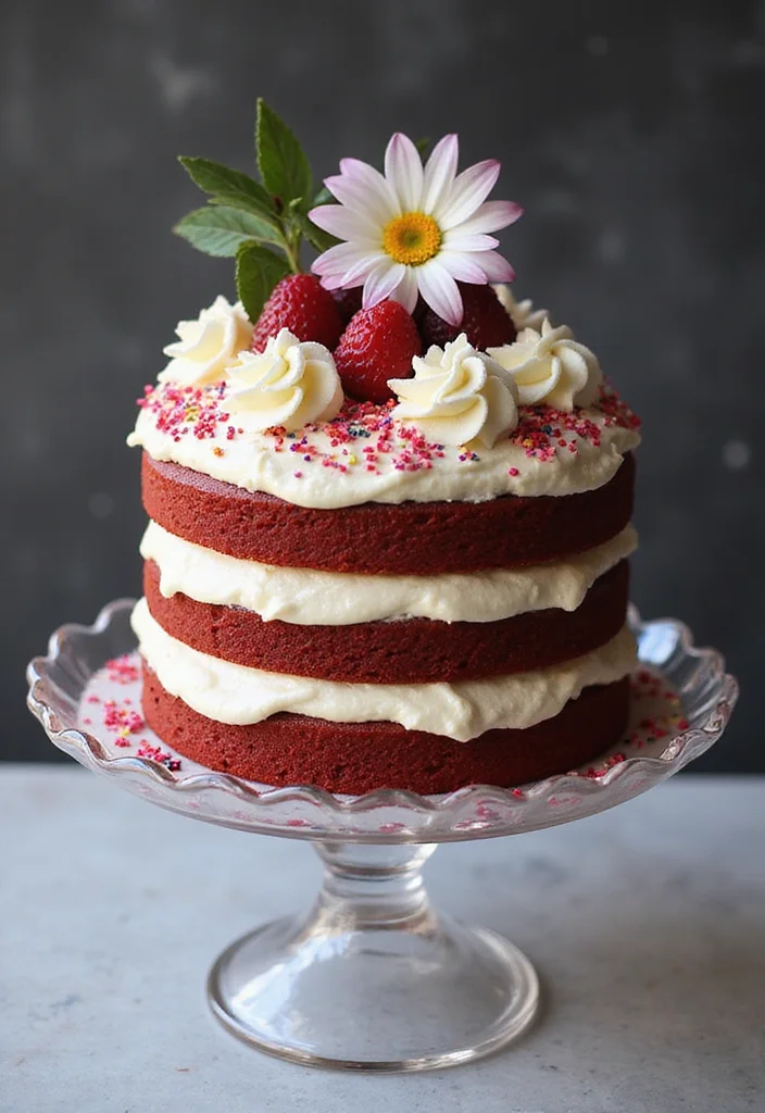 18 21 With No Kids Cake Styles Perfect For Parties - 3. Red Velvet with Cream Cheese Frosting