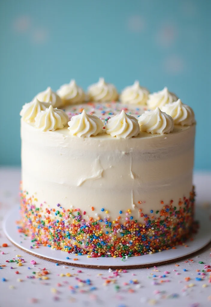18 21 With No Kids Cake Styles Perfect For Parties - 6. Funfetti Cake with Sprinkles