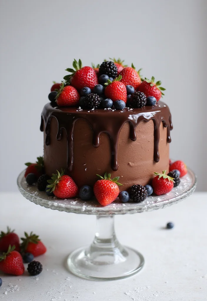21 Taurus Cake Inspirations You Need to Try for Your Next Celebration! - 1. Earthy Chocolate Ganache Cake