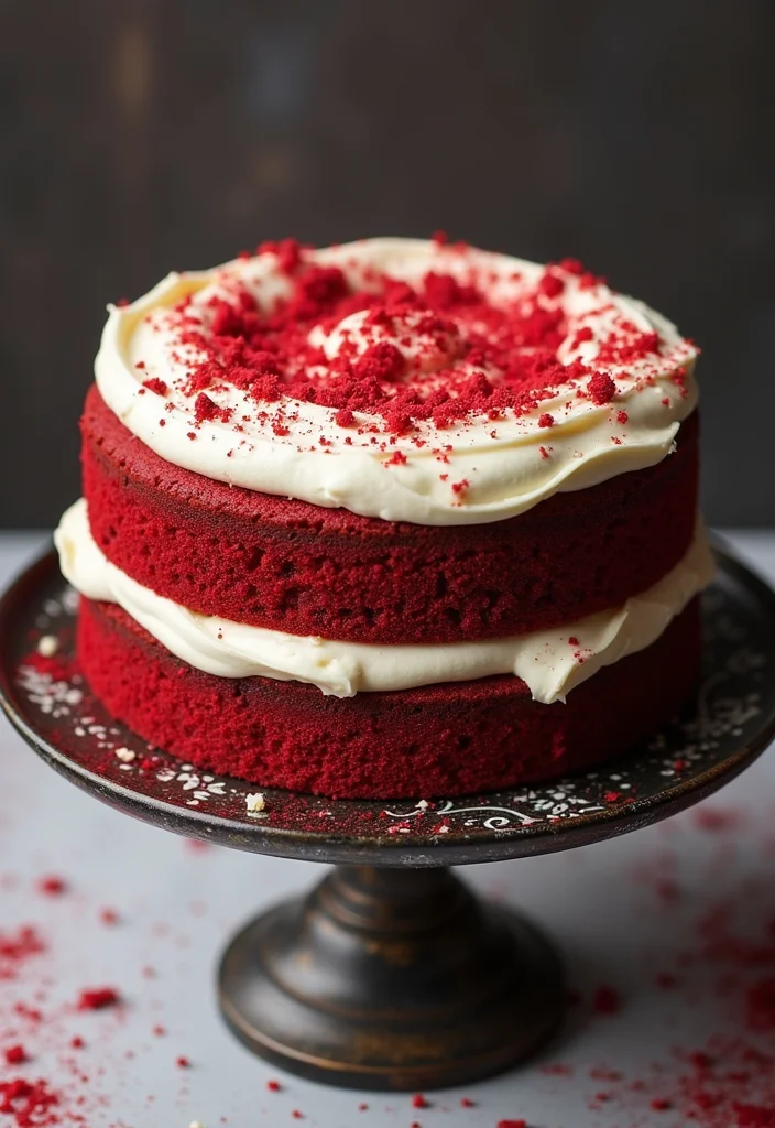 21 Taurus Cake Inspirations You Need to Try for Your Next Celebration! - 10. Red Velvet Cake with Cream Cheese Frosting