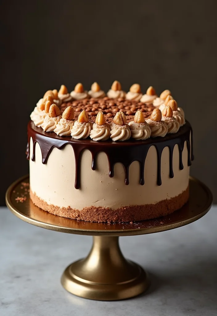 21 Taurus Cake Inspirations You Need to Try for Your Next Celebration! - 12. Mocha Hazelnut Cake