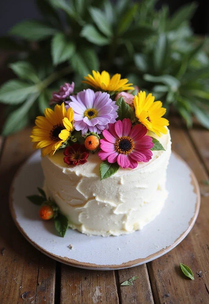 21 Taurus Cake Inspirations You Need to Try for Your Next Celebration! - 2. Floral Buttercream Cake