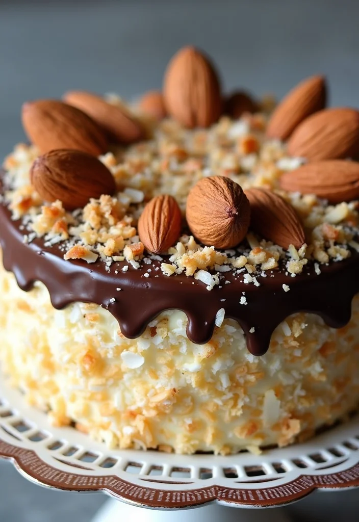21 Taurus Cake Inspirations You Need to Try for Your Next Celebration! - 9. Almond Joy Cake