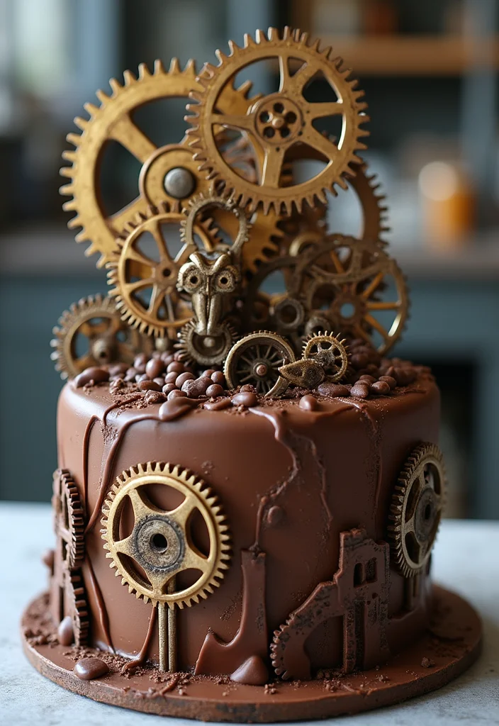 22 Engineering Cake Themes That Will Make Your Party Unforgettable (You’ll Love #1!) - 10. Mechanical Engineering Cake