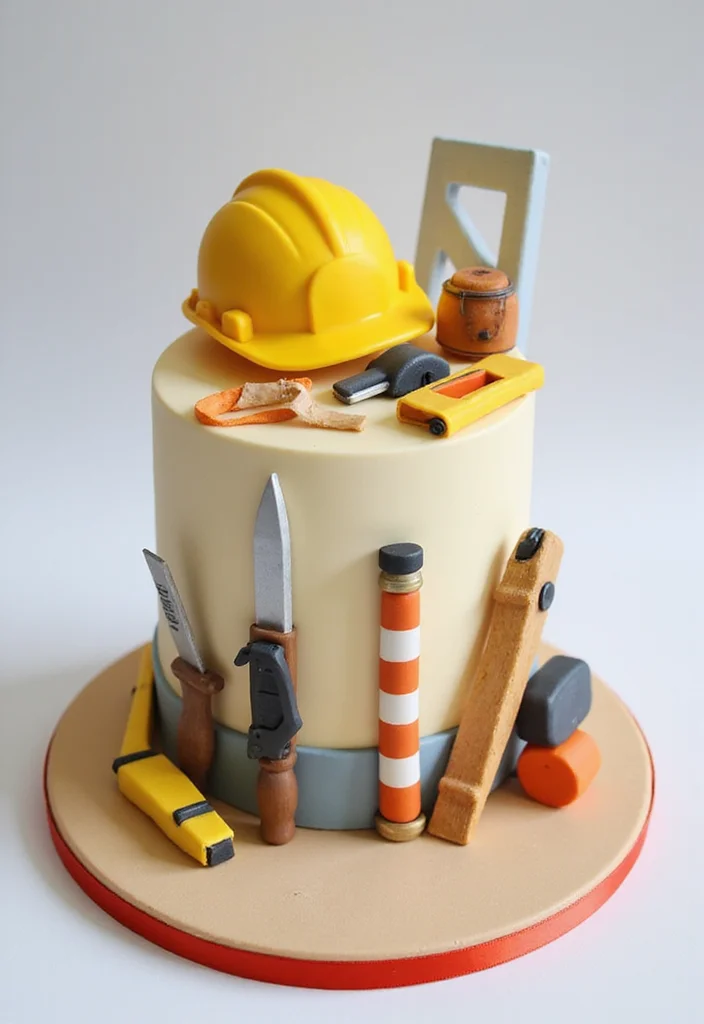 22 Engineering Cake Themes That Will Make Your Party Unforgettable (You’ll Love #1!) - 11. Civil Engineering Surveyor Cake
