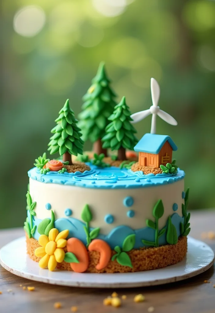 22 Engineering Cake Themes That Will Make Your Party Unforgettable (You’ll Love #1!) - 13. Environmental Engineering Cake