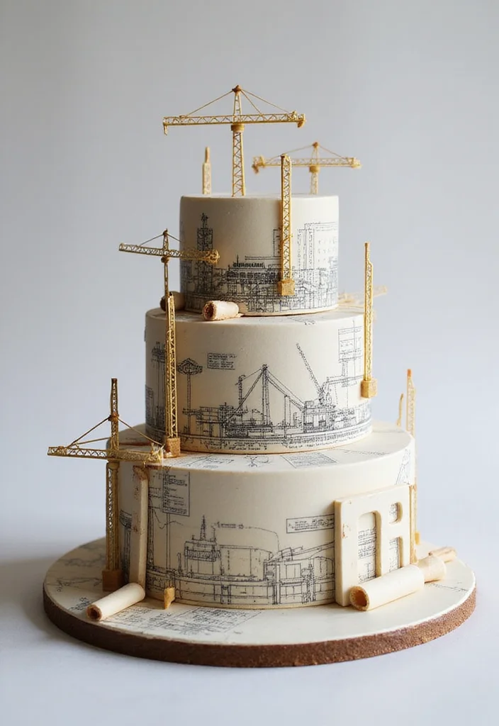 22 Engineering Cake Themes That Will Make Your Party Unforgettable (You’ll Love #1!) - 15. Structural Engineering Cake