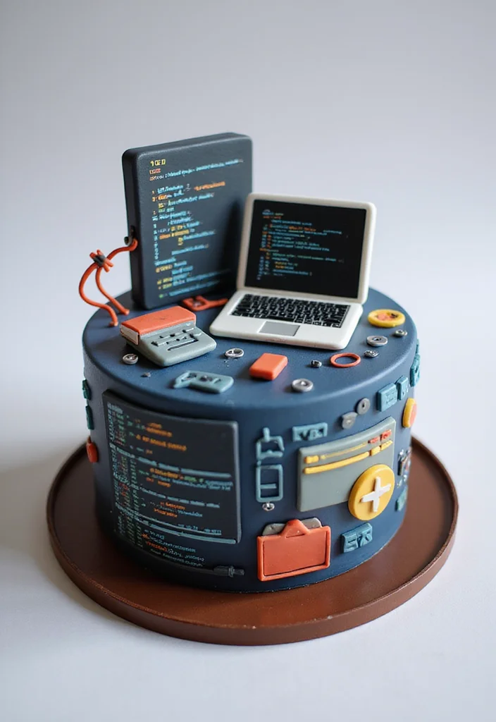 22 Engineering Cake Themes That Will Make Your Party Unforgettable (You’ll Love #1!) - 20. Software Engineering Cake