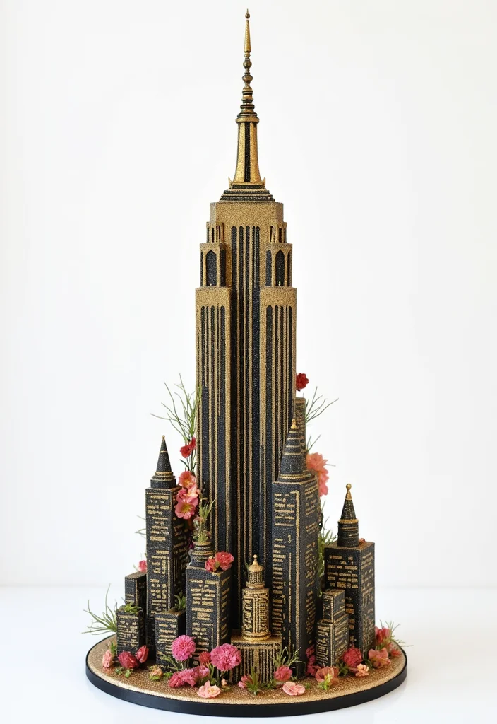 22 Engineering Cake Themes That Will Make Your Party Unforgettable (You’ll Love #1!) - 5. Towering Skyscraper Cake