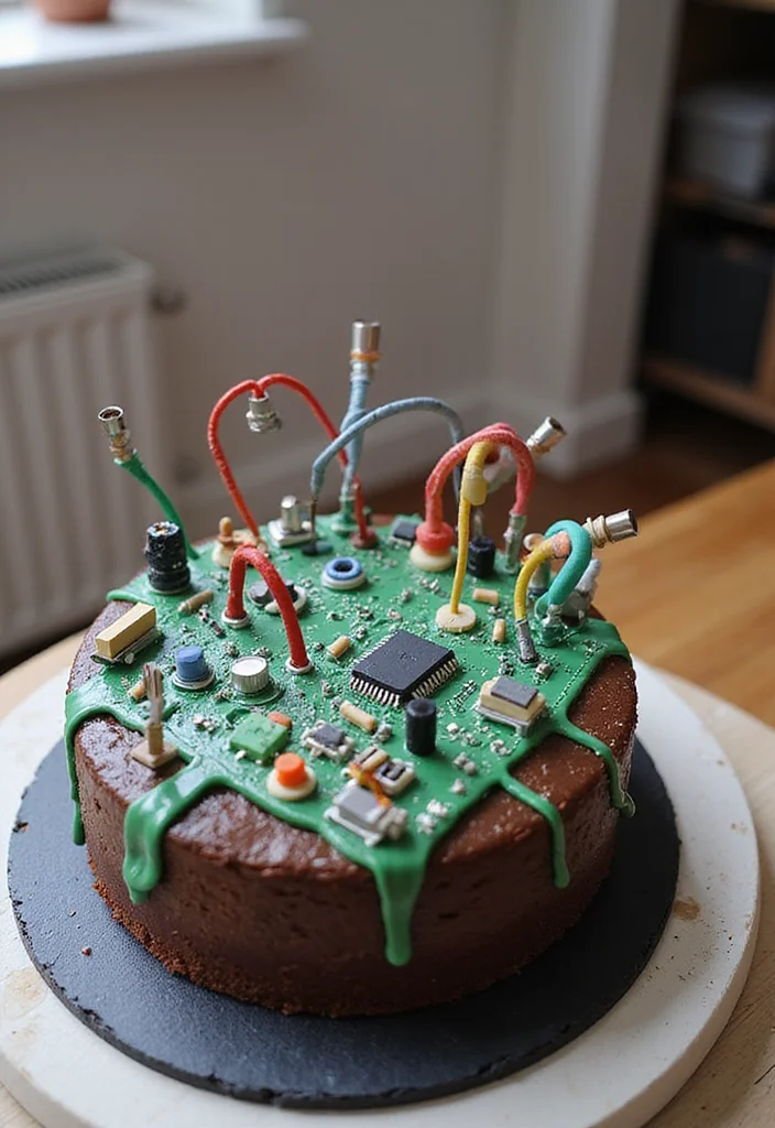 22 Engineering Cake Themes That Will Make Your Party Unforgettable (You’ll Love #1!) - 9. Electrical Engineering Cake