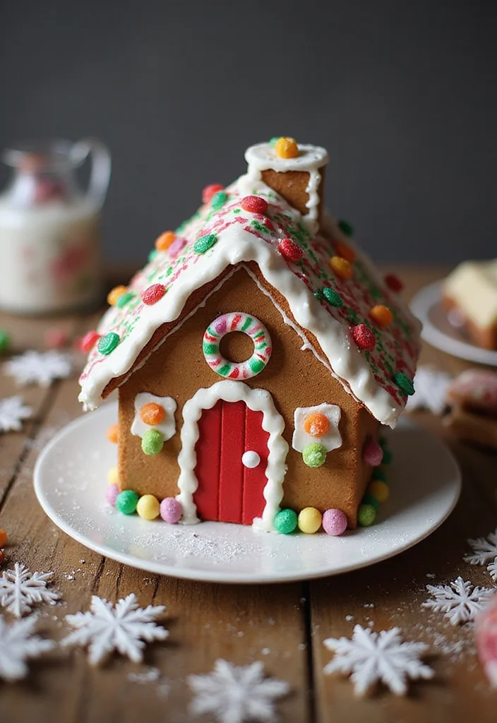 25 Festive Fancy Cake Designs for Every Occasion (Get Ready to Bake #10!) - 2. Cozy Gingerbread House Cake