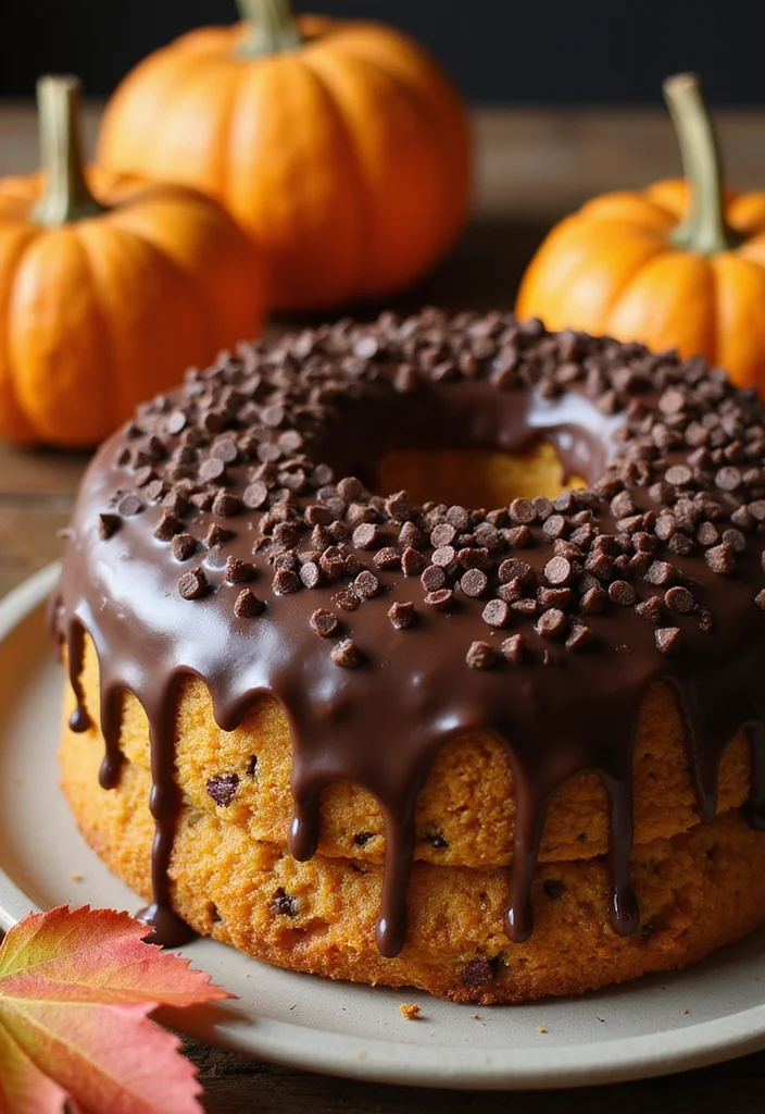 25 Festive Fancy Cake Designs for Every Occasion (Get Ready to Bake #10!) - 22. Pumpkin Chocolate Chip Cake