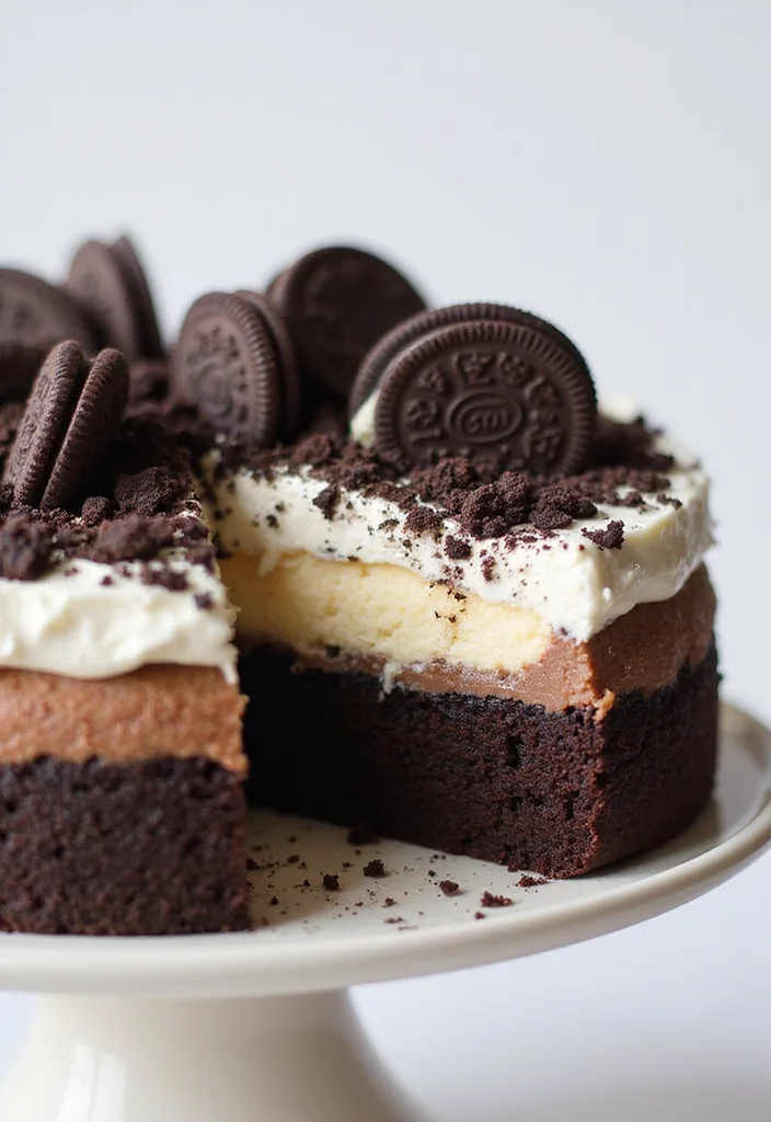 25 Festive Holiday Oreo Cake Designs That Will Make Your Celebrations Extra Special! - 17. Oreo Cheesecake Cake