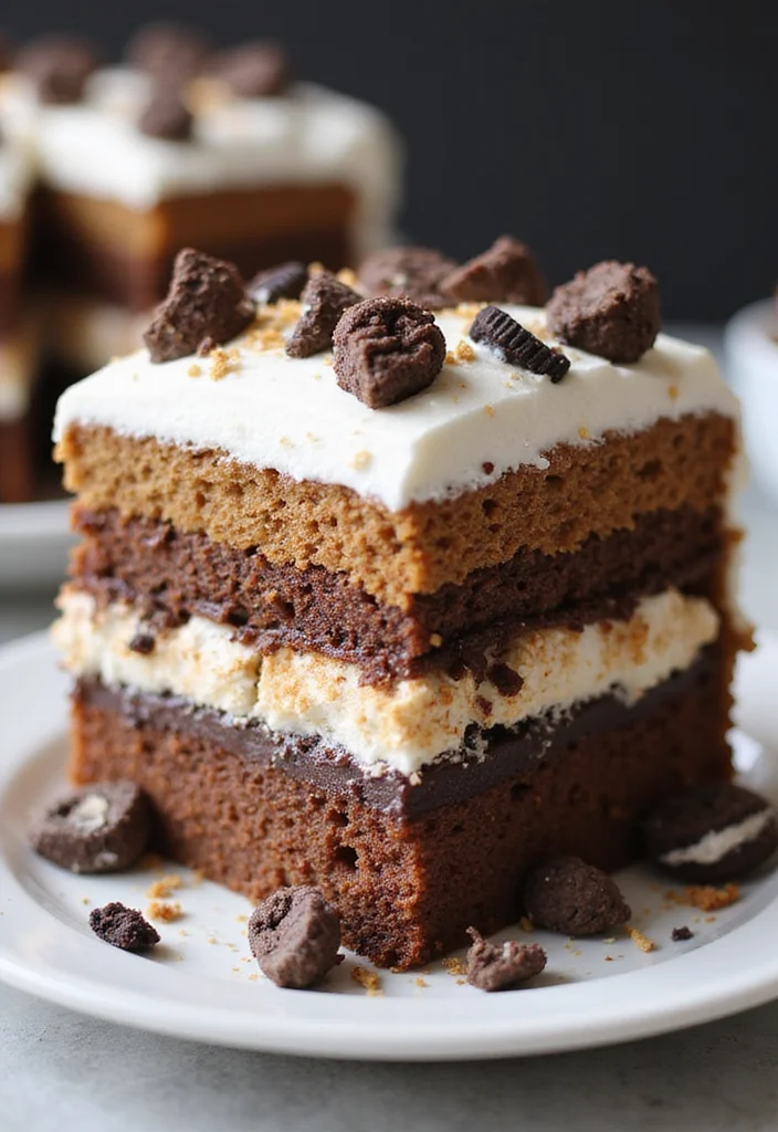 25 Festive Holiday Oreo Cake Designs That Will Make Your Celebrations Extra Special! - 18. S’mores Oreo Cake