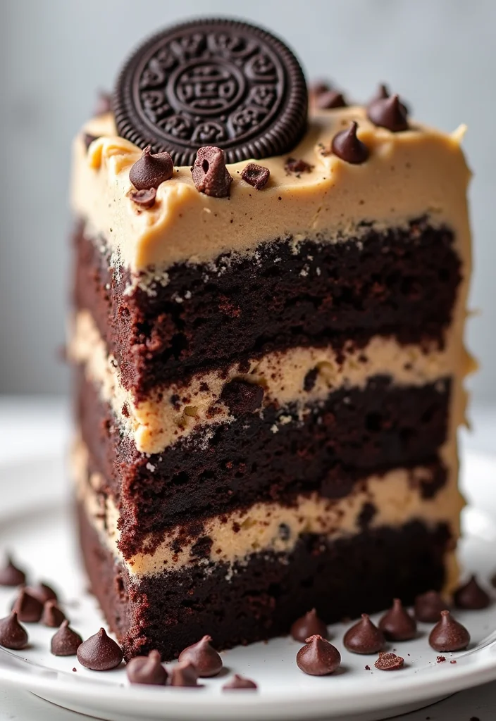 25 Festive Holiday Oreo Cake Designs That Will Make Your Celebrations Extra Special! - 21. Chocolate Chip Oreo Cake