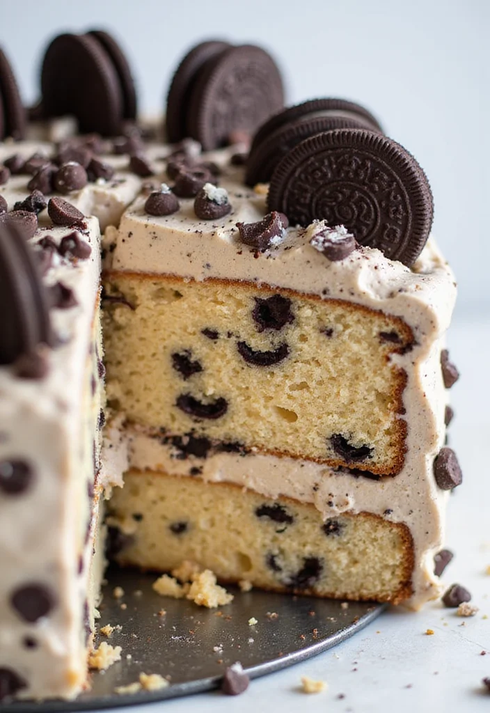 25 Festive Holiday Oreo Cake Designs That Will Make Your Celebrations Extra Special! - 5. Holiday Cookie Dough Oreo Cake