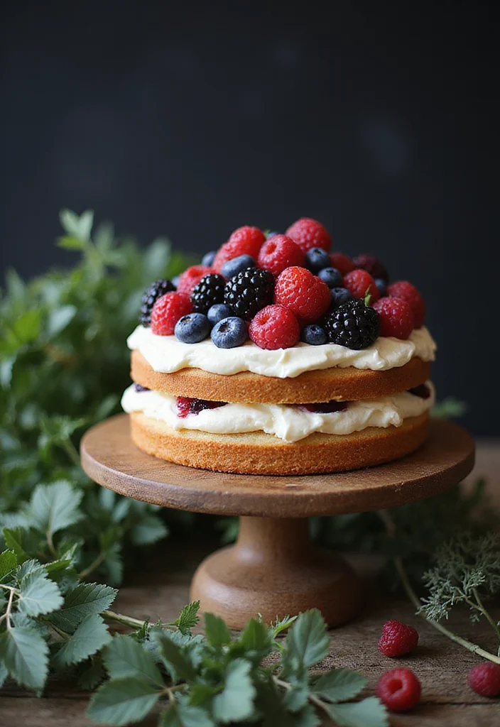 25 Naked Cake Ideas for Your Hochzeit That Will Steal the Show! - 1. Rustic Berry Delight